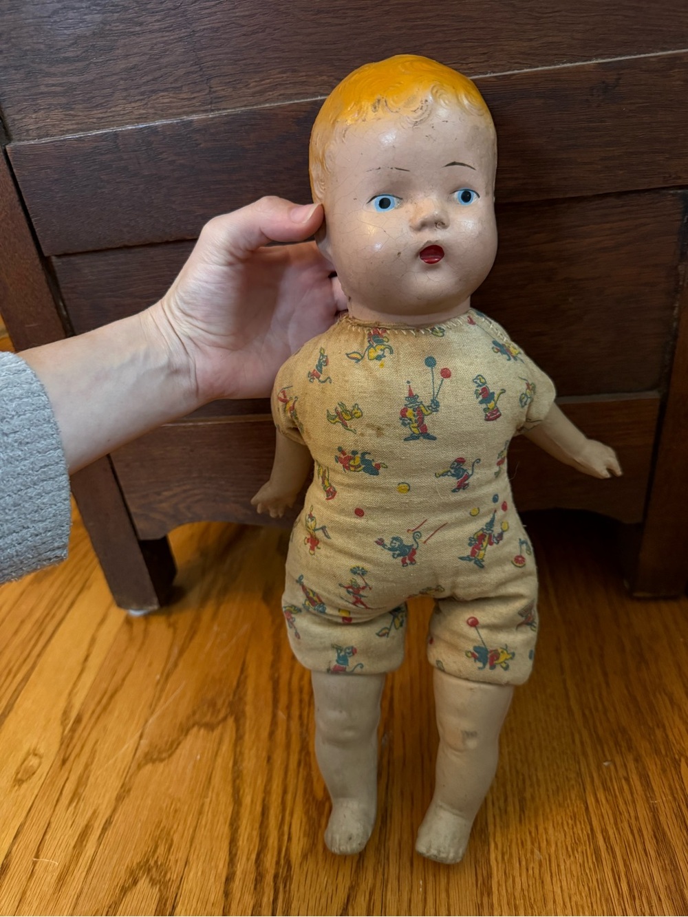 Vintage 1920s-30s composition doll